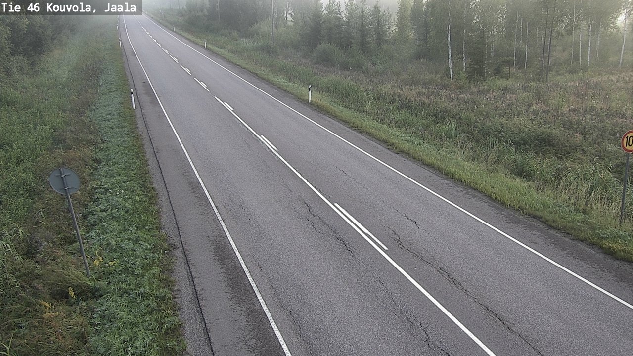 Weather Camera Image Road 46 Kouvola, Jaala, Kouvola, Kymenlaakso