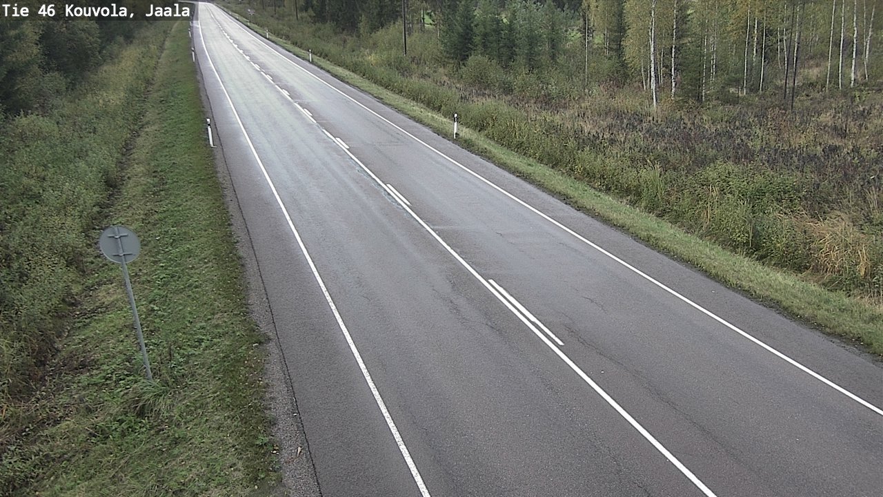 Weather Camera Image Road 46 Kouvola, Jaala, Kouvola, Kymenlaakso