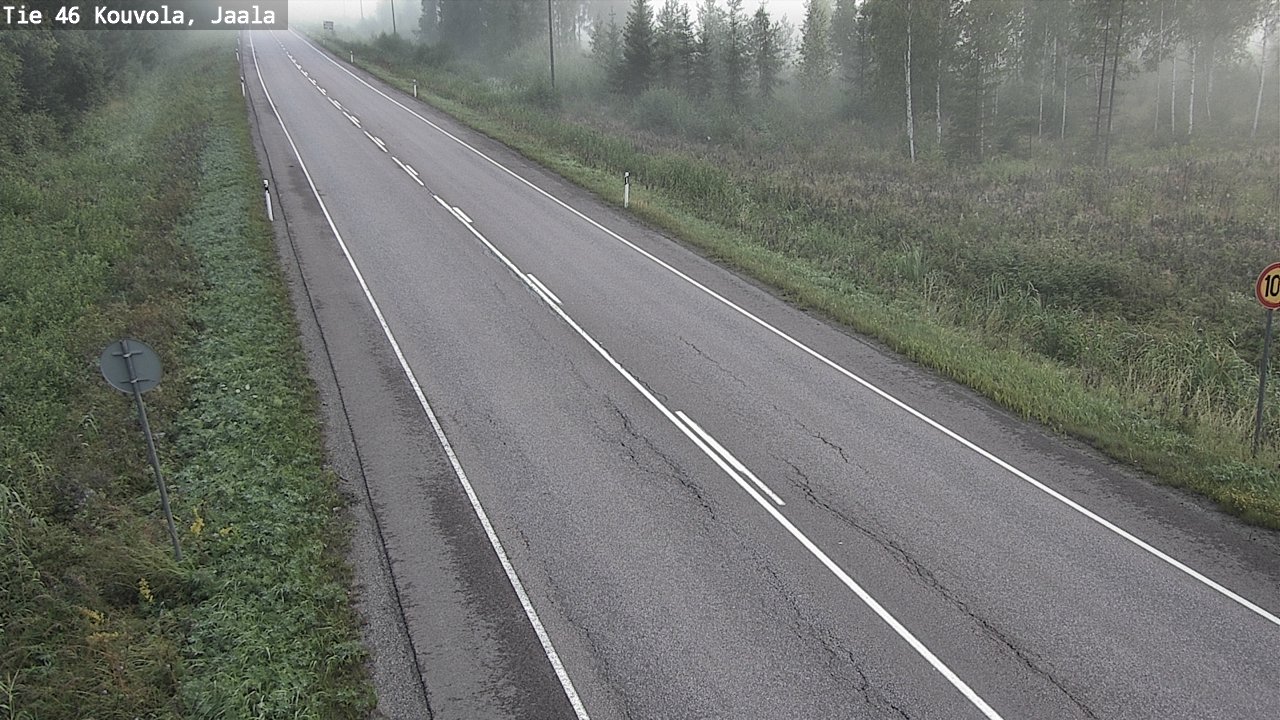 Weather Camera Image Road 46 Kouvola, Jaala, Kouvola, Kymenlaakso