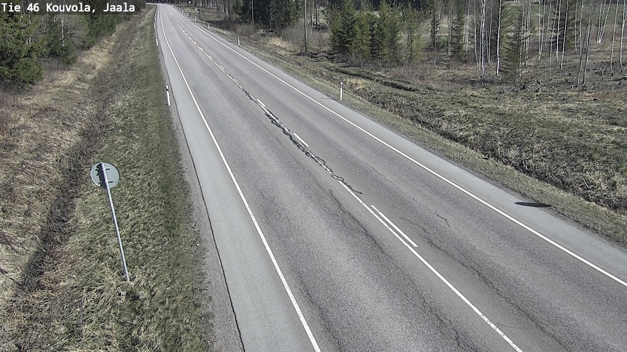 Weather Camera Image Road 46 Kouvola, Jaala, Kouvola, Kymenlaakso