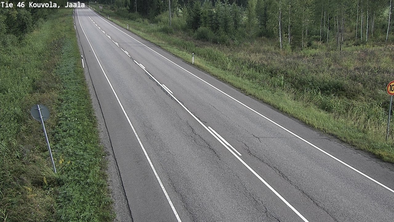 Weather Camera Image Väg 46 Kouvola, Jaala, Kouvola, Kymenlaakso
