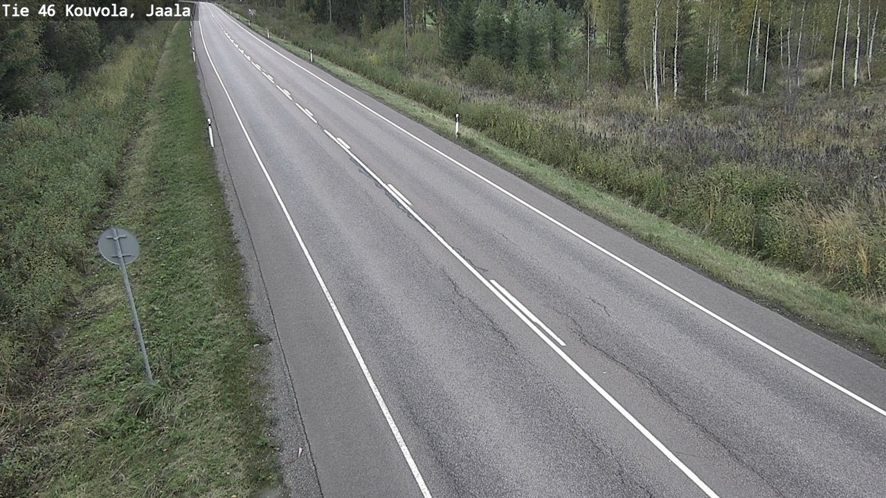 Weather Camera Image Road 46 Kouvola, Jaala, Kouvola, Kymenlaakso