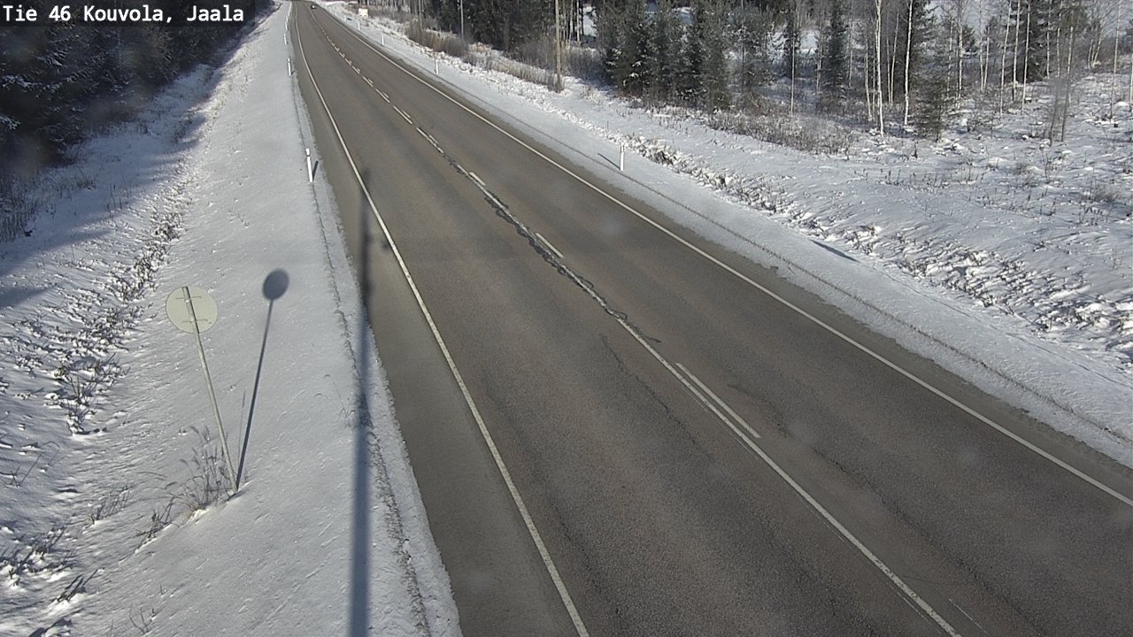 Weather Camera Image Väg 46 Kouvola, Jaala, Kouvola, Kymenlaakso