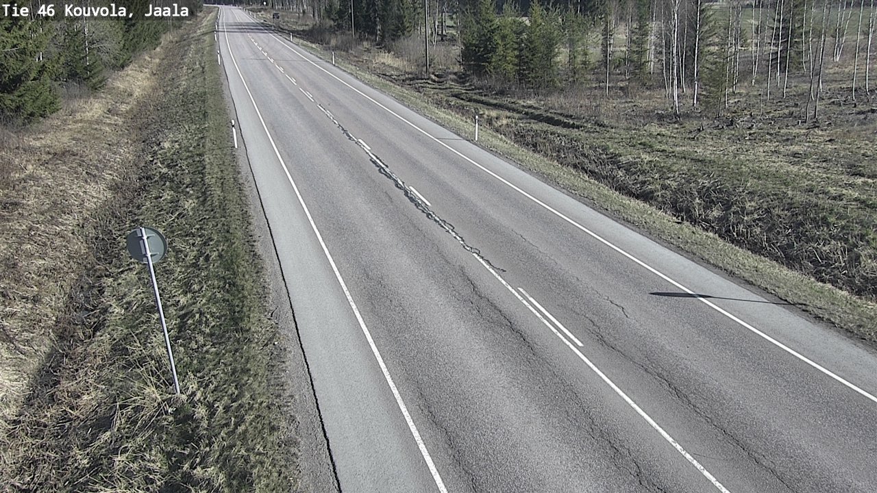 Weather Camera Image Road 46 Kouvola, Jaala, Kouvola, Kymenlaakso