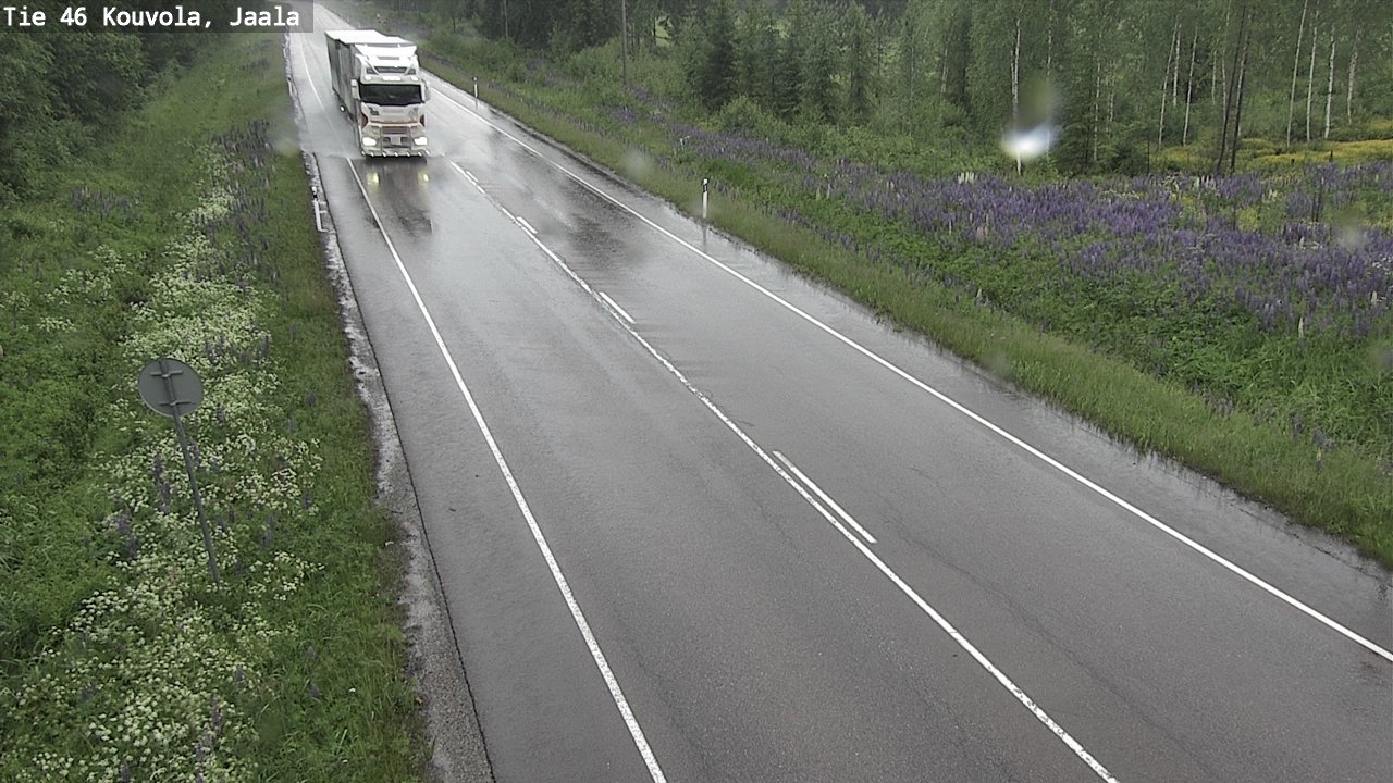Weather Camera Image Väg 46 Kouvola, Jaala, Kouvola, Kymenlaakso