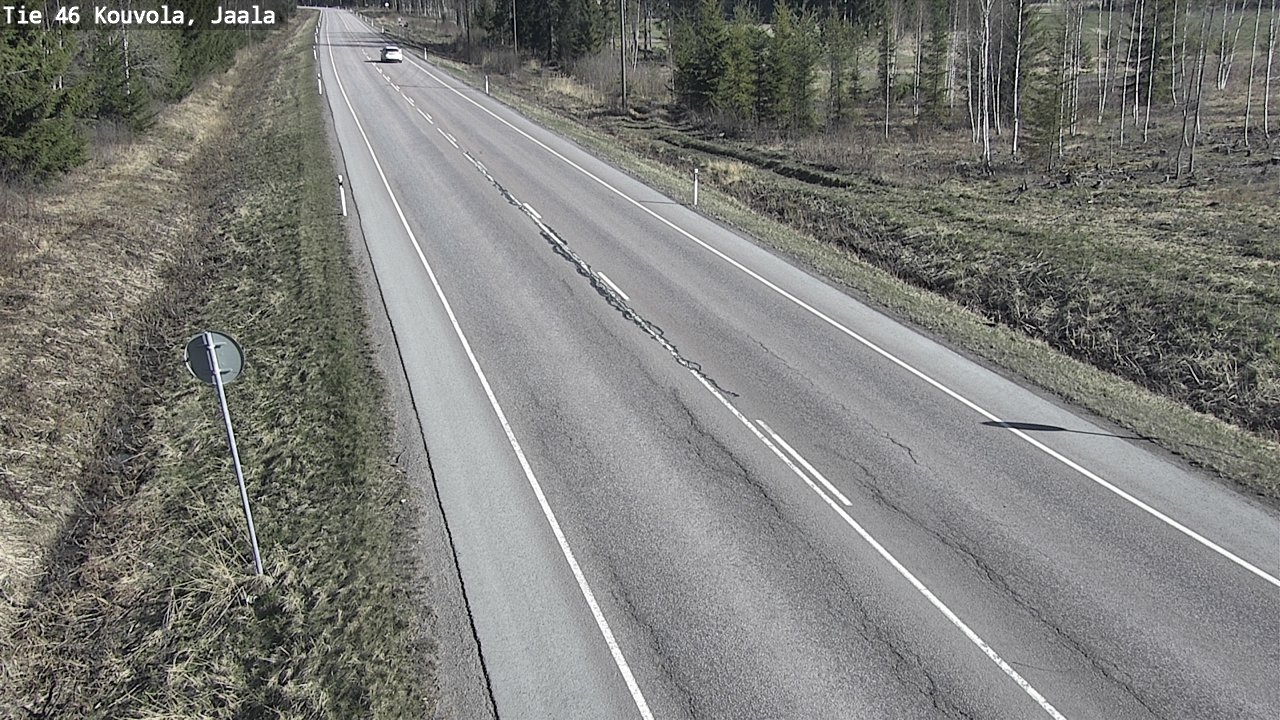 Weather Camera Image Road 46 Kouvola, Jaala, Kouvola, Kymenlaakso