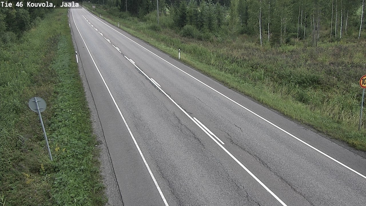 Weather Camera Image Väg 46 Kouvola, Jaala, Kouvola, Kymenlaakso
