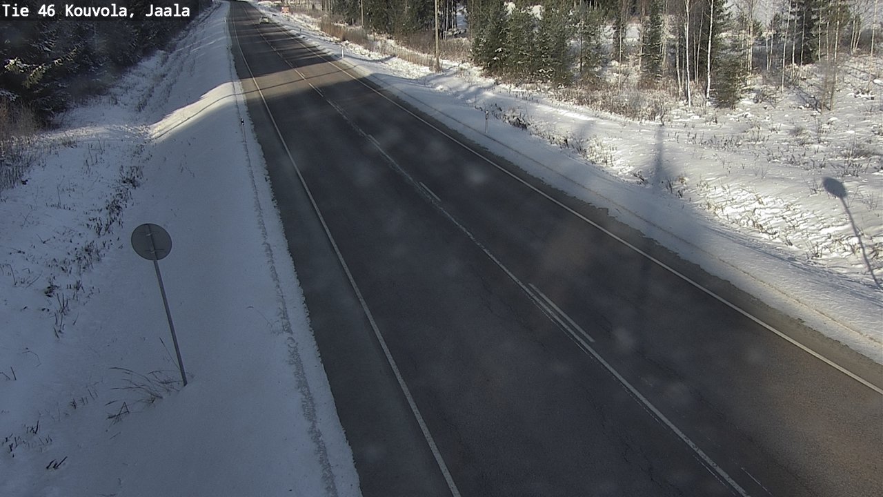 Weather Camera Image Väg 46 Kouvola, Jaala, Kouvola, Kymenlaakso