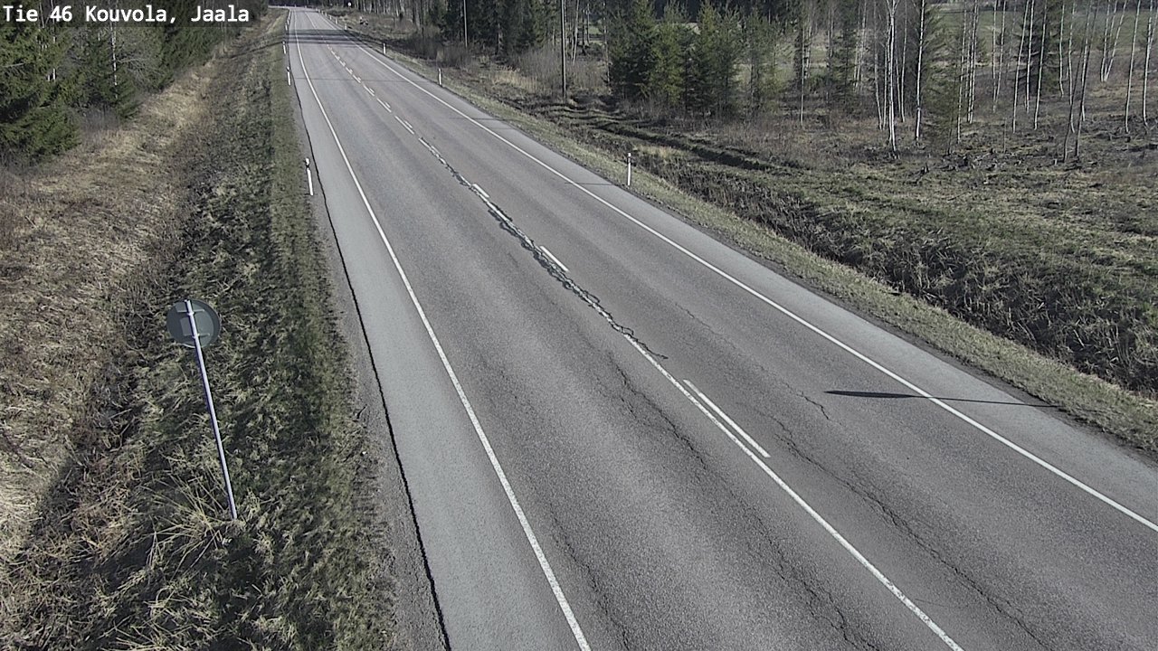 Weather Camera Image Road 46 Kouvola, Jaala, Kouvola, Kymenlaakso