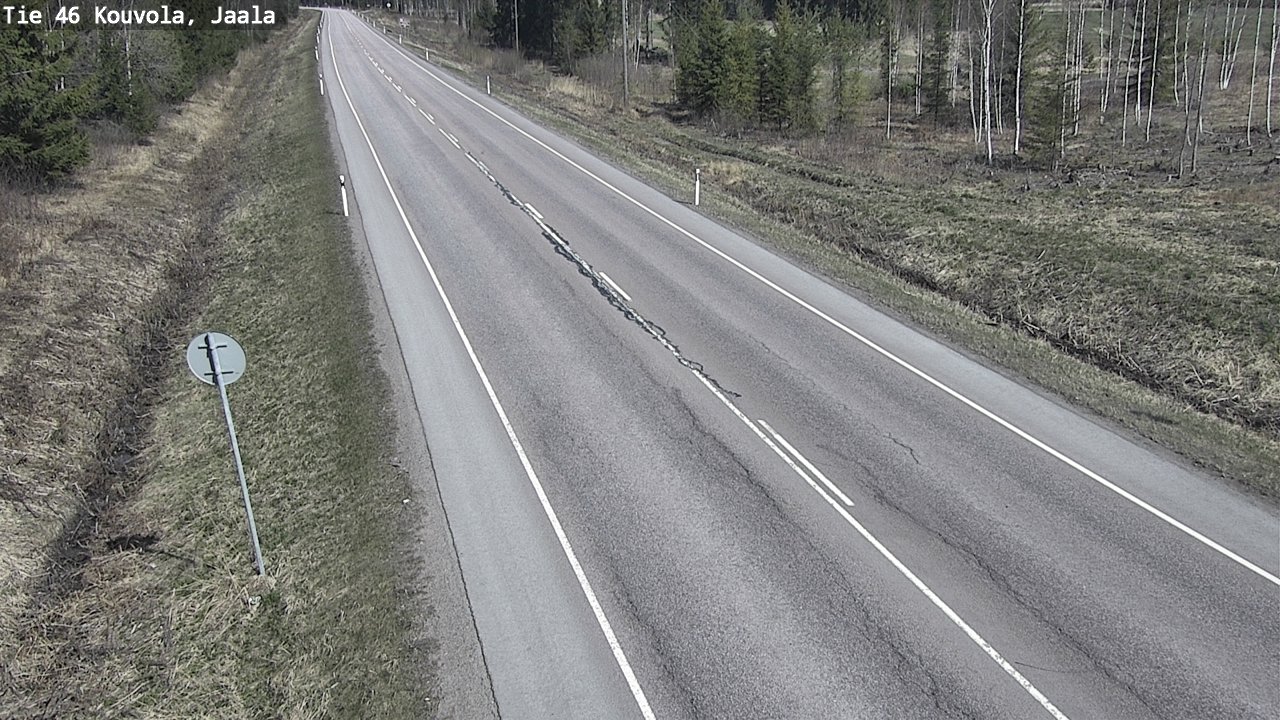 Weather Camera Image Road 46 Kouvola, Jaala, Kouvola, Kymenlaakso