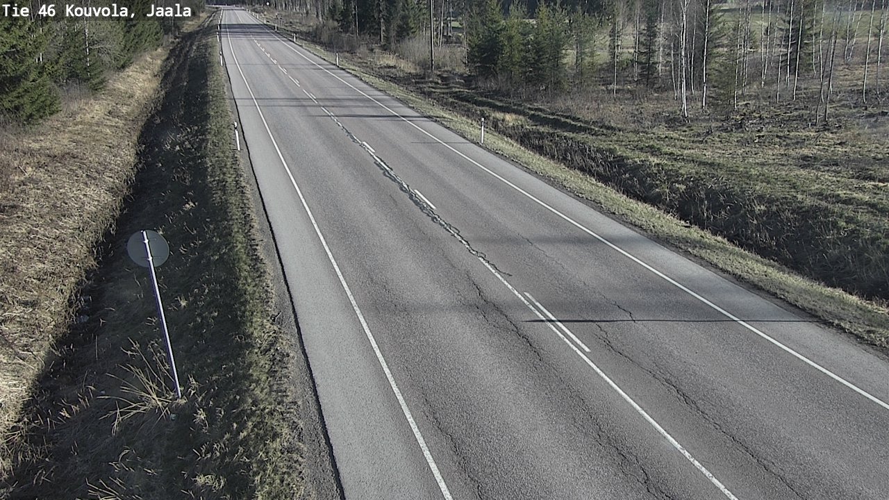 Weather Camera Image Road 46 Kouvola, Jaala, Kouvola, Kymenlaakso