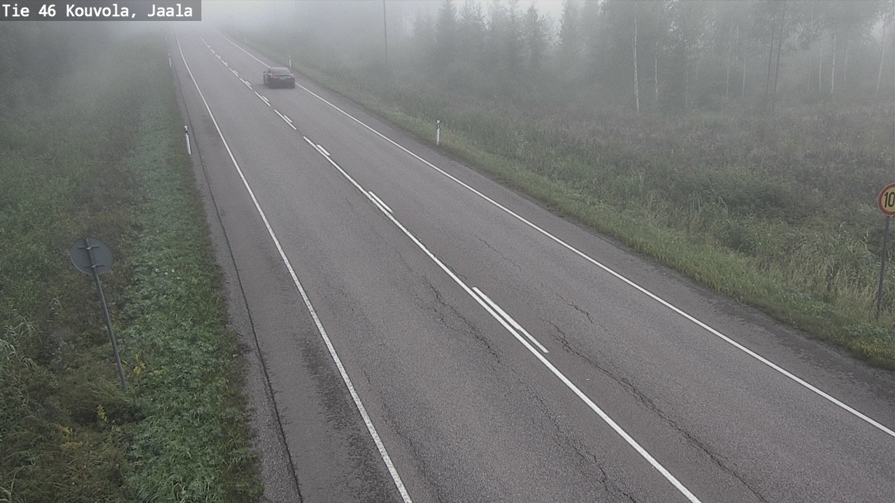 Weather Camera Image Road 46 Kouvola, Jaala, Kouvola, Kymenlaakso