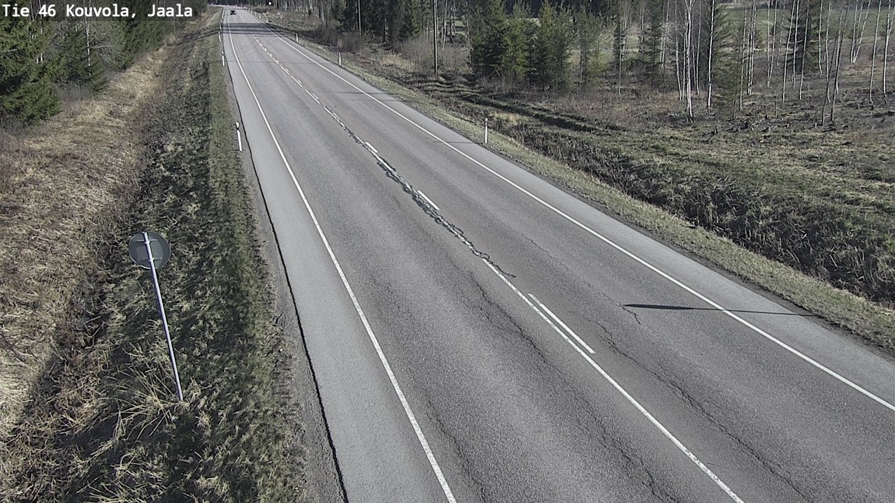 Weather Camera Image Road 46 Kouvola, Jaala, Kouvola, Kymenlaakso