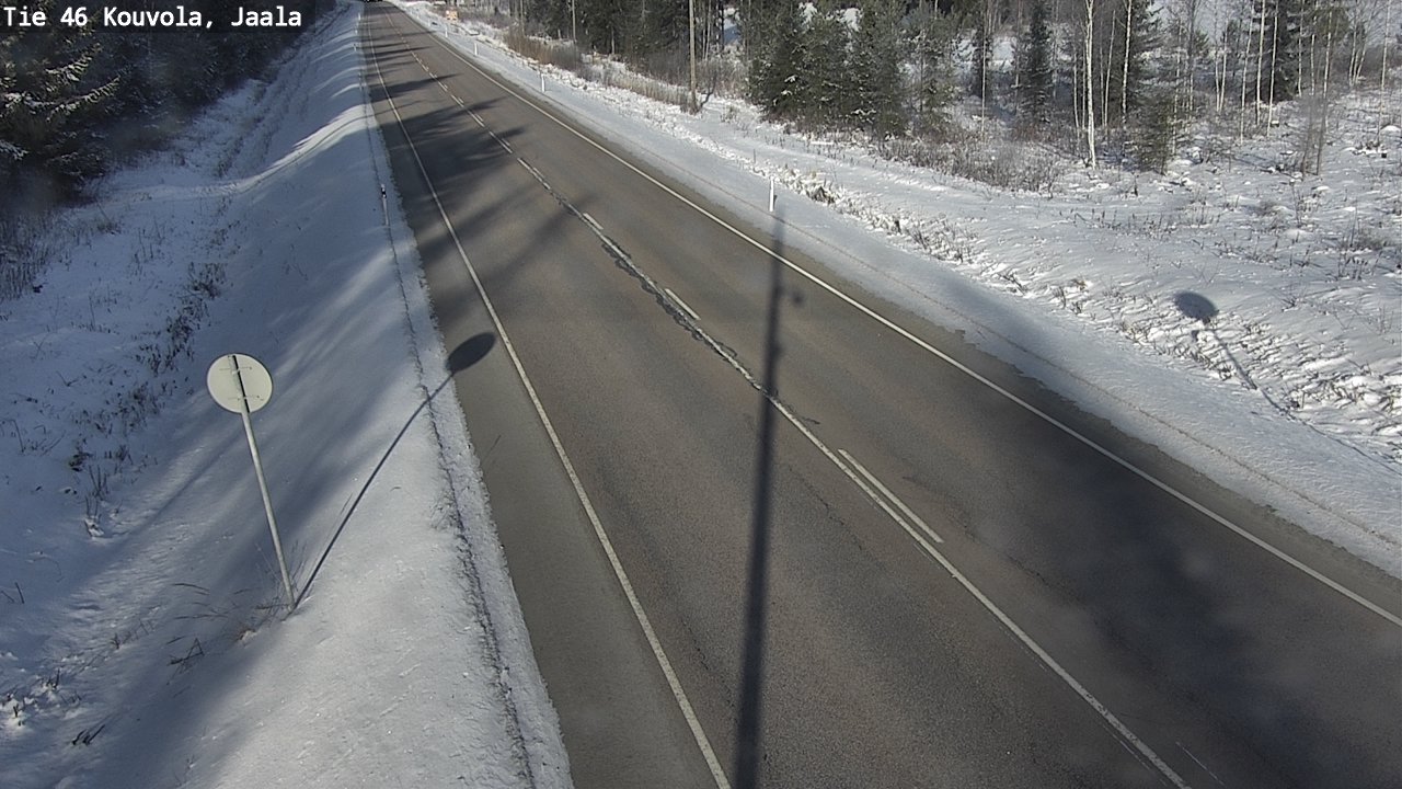 Weather Camera Image Väg 46 Kouvola, Jaala, Kouvola, Kymenlaakso