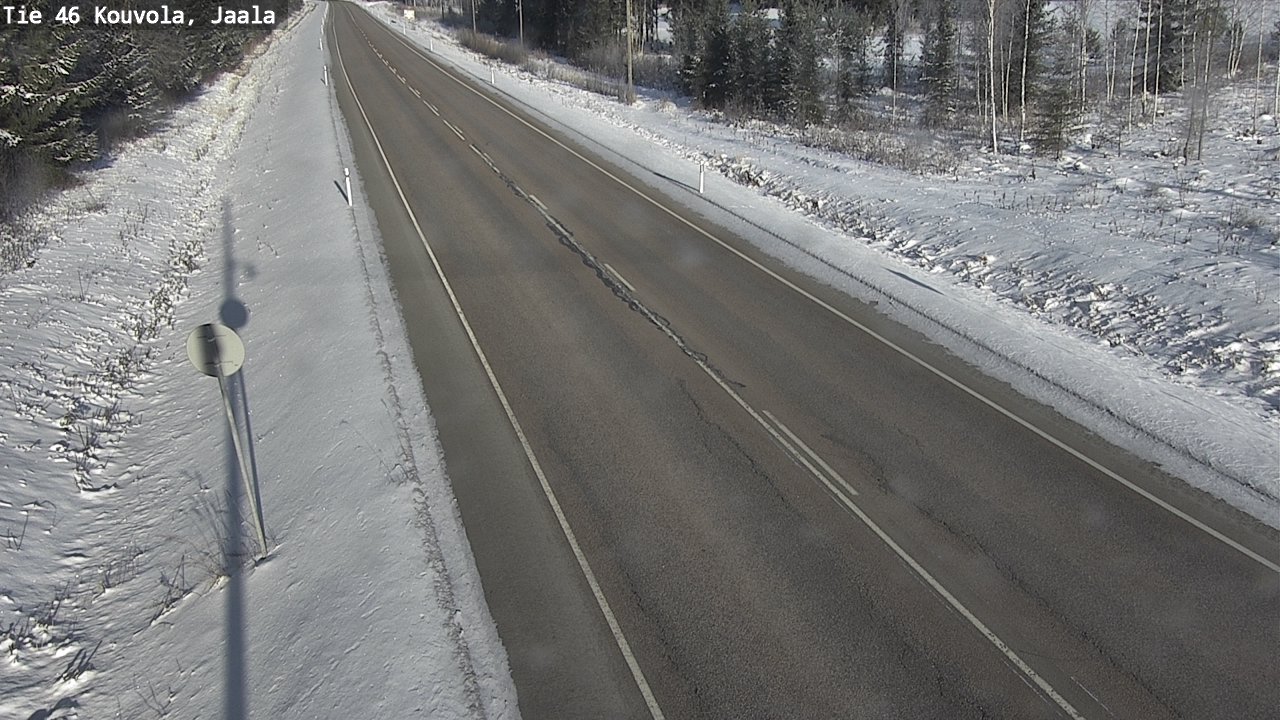 Weather Camera Image Road 46 Kouvola, Jaala, Kouvola, Kymenlaakso