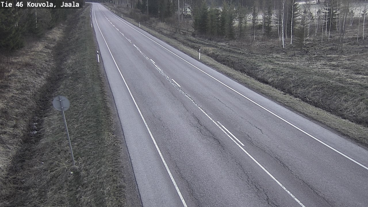 Weather Camera Image Road 46 Kouvola, Jaala, Kouvola, Kymenlaakso