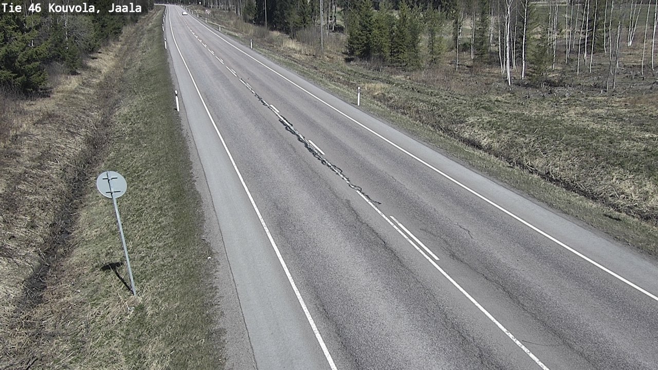 Weather Camera Image Road 46 Kouvola, Jaala, Kouvola, Kymenlaakso