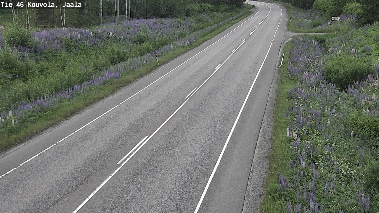 Weather Camera Image Road 46 Kouvola, Jaala, Kouvola, Kymenlaakso