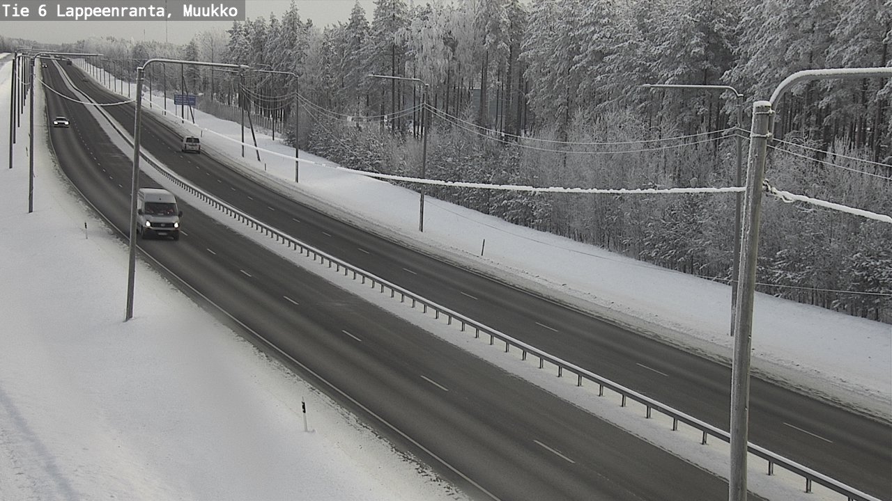 Weather Camera Image Väg 6 Villmanstrand, Muukko, Lappeenranta, Etelä-Karjala