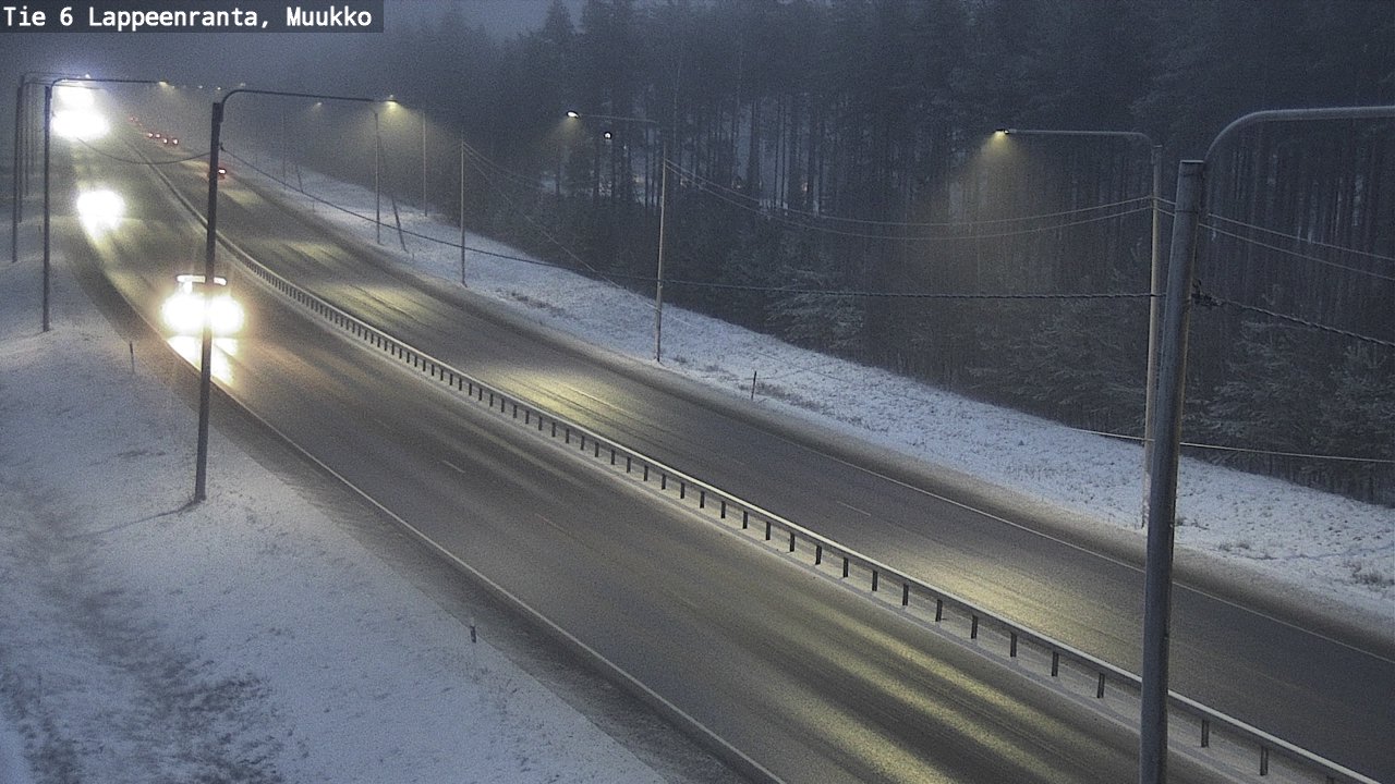 Weather Camera Image Road 6 Lappeenranta, Muukko, Lappeenranta, Etelä-Karjala