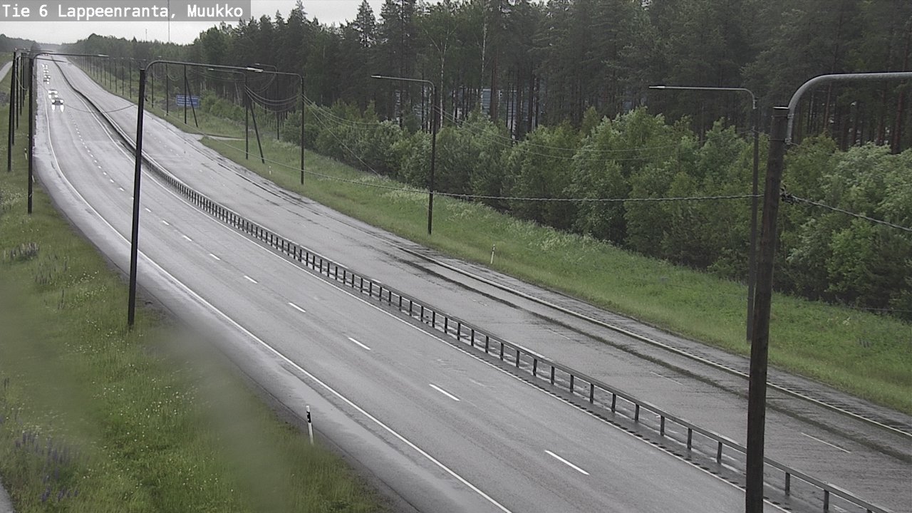 Weather Camera Image Road 6 Lappeenranta, Muukko, Lappeenranta, Etelä-Karjala