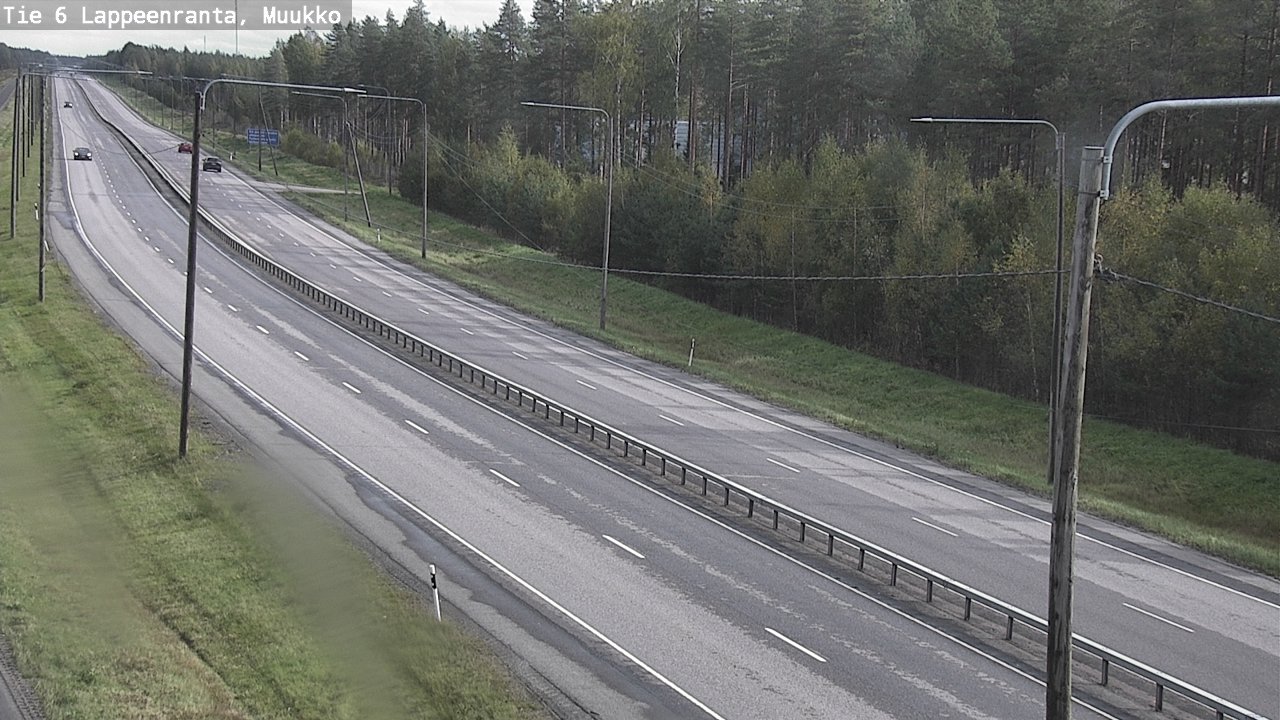 Weather Camera Image Road 6 Lappeenranta, Muukko, Lappeenranta, Etelä-Karjala