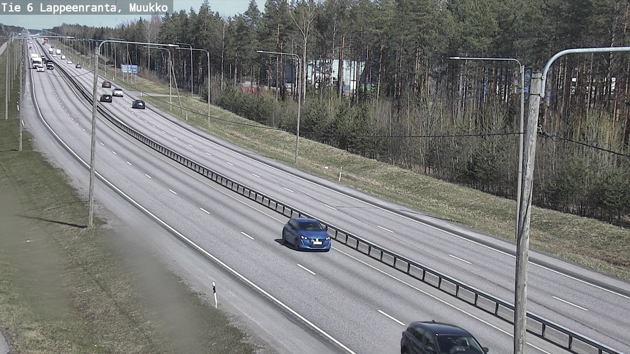 Weather Camera Image Väg 6 Villmanstrand, Muukko, Lappeenranta, Etelä-Karjala