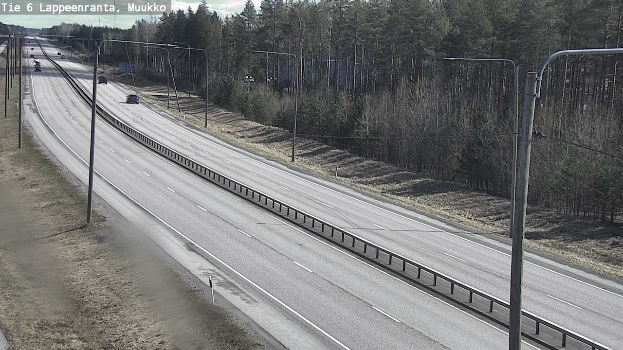Weather Camera Image Väg 6 Villmanstrand, Muukko, Lappeenranta, Etelä-Karjala