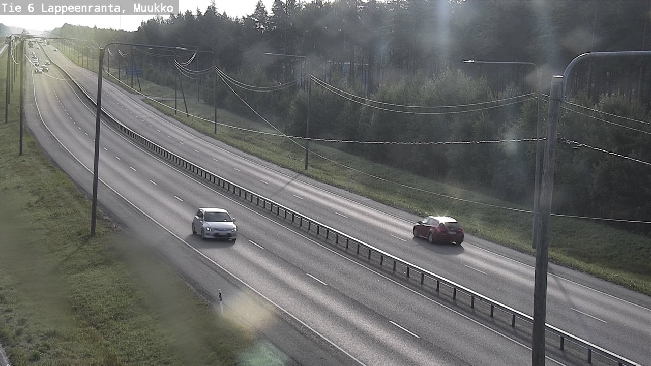 Weather Camera Image Road 6 Lappeenranta, Muukko, Lappeenranta, Etelä-Karjala