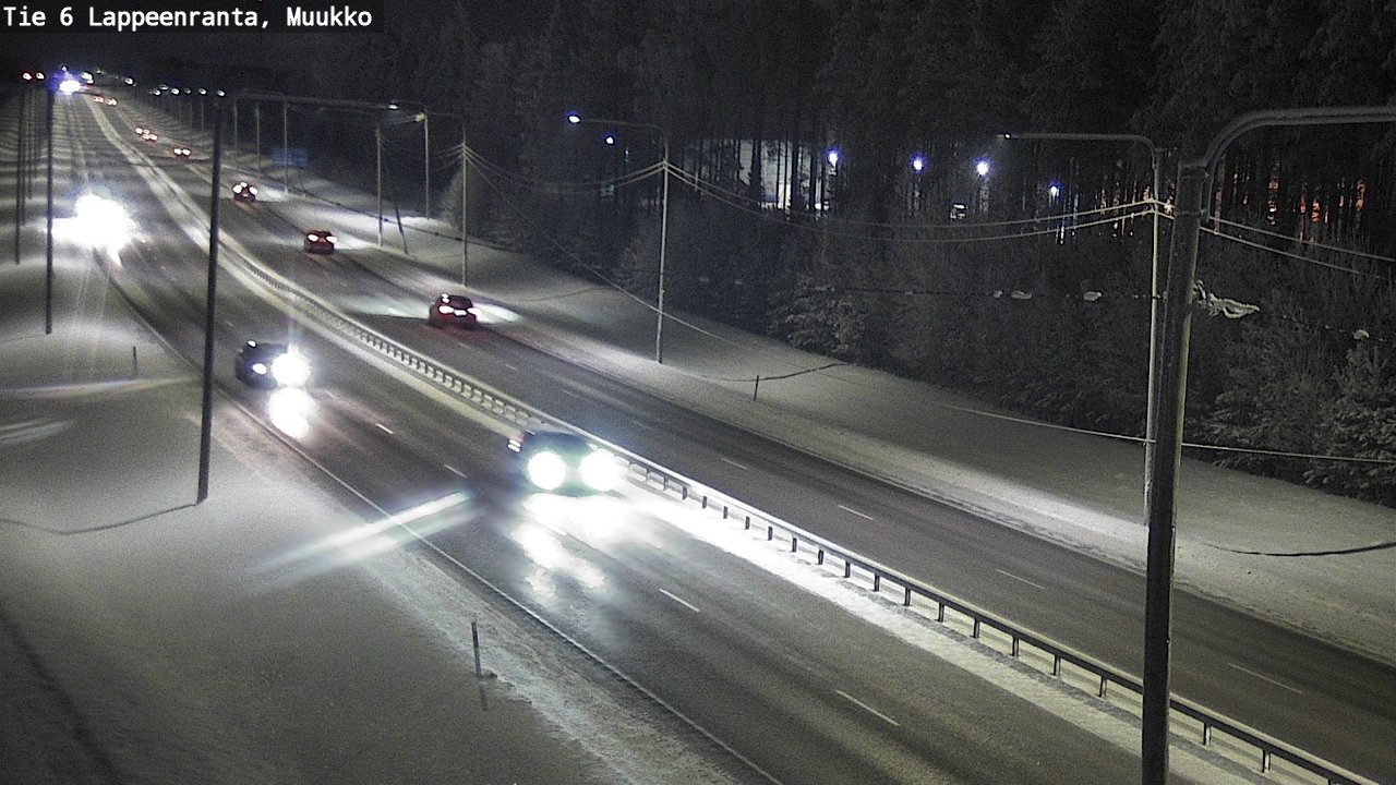 Weather Camera Image Road 6 Lappeenranta, Muukko, Lappeenranta, Etelä-Karjala