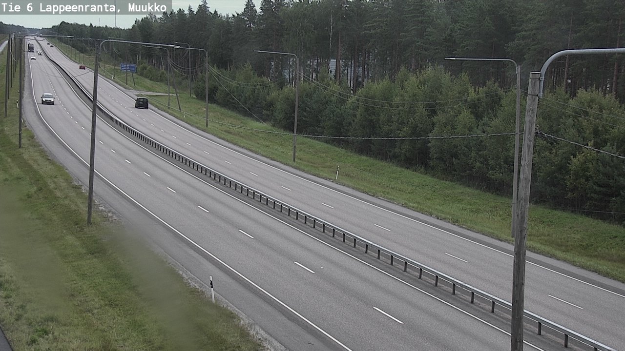 Weather Camera Image Road 6 Lappeenranta, Muukko, Lappeenranta, Etelä-Karjala