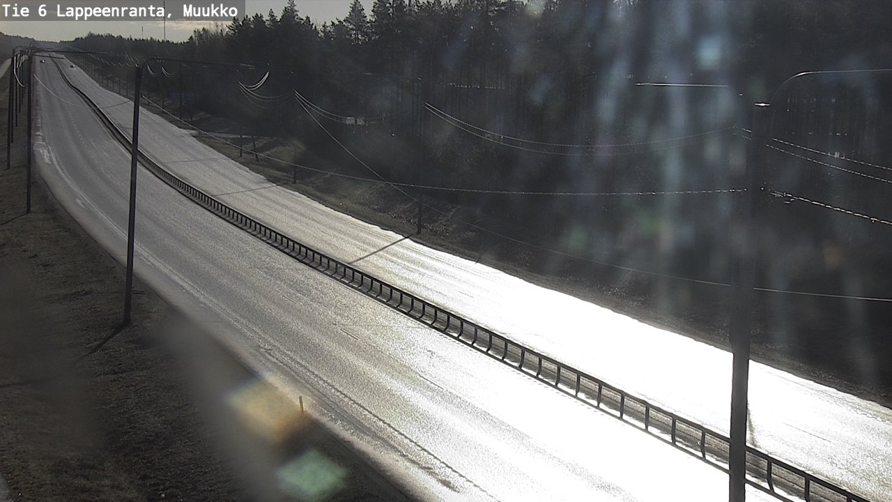Weather Camera Image Väg 6 Villmanstrand, Muukko, Lappeenranta, Etelä-Karjala
