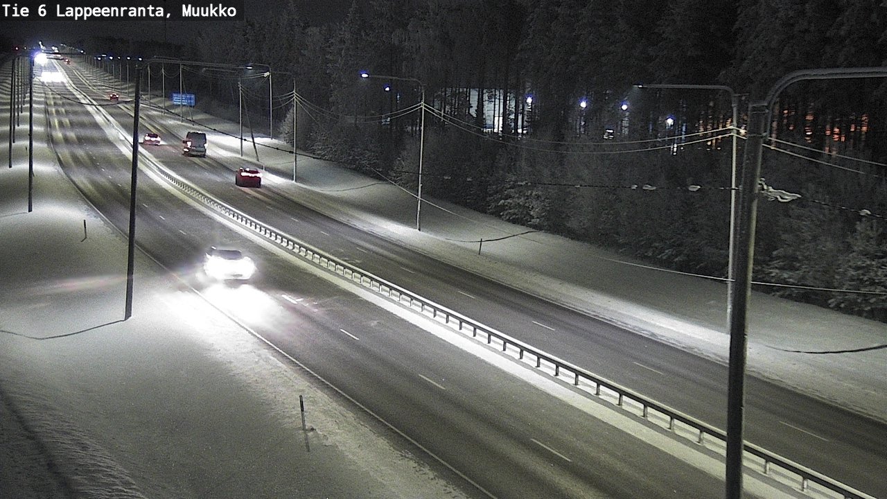 Weather Camera Image Road 6 Lappeenranta, Muukko, Lappeenranta, Etelä-Karjala