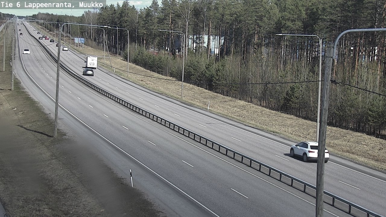 Weather Camera Image Väg 6 Villmanstrand, Muukko, Lappeenranta, Etelä-Karjala
