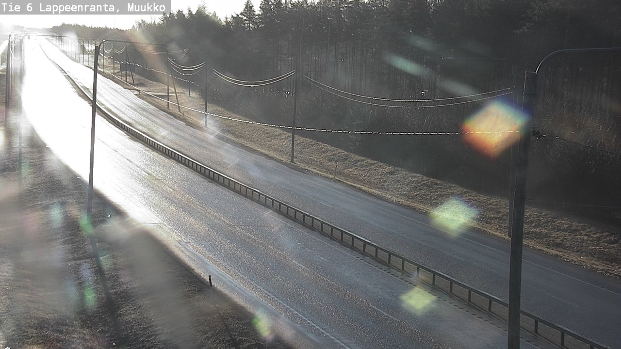 Weather Camera Image Väg 6 Villmanstrand, Muukko, Lappeenranta, Etelä-Karjala