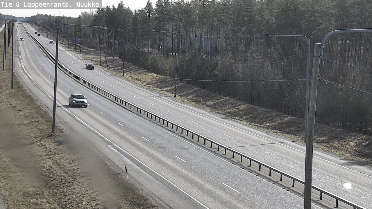 Weather Camera Image Väg 6 Villmanstrand, Muukko, Lappeenranta, Etelä-Karjala