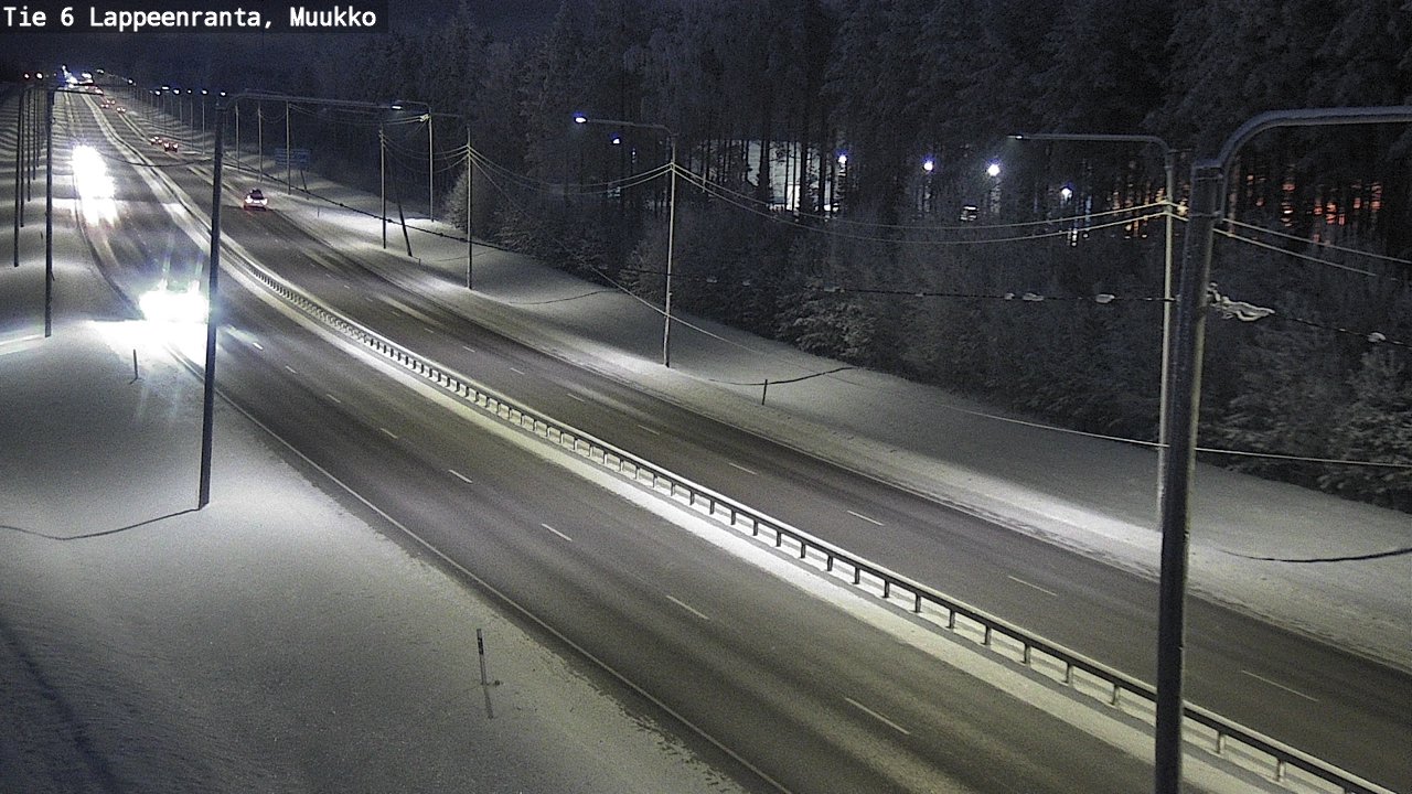 Weather Camera Image Road 6 Lappeenranta, Muukko, Lappeenranta, Etelä-Karjala