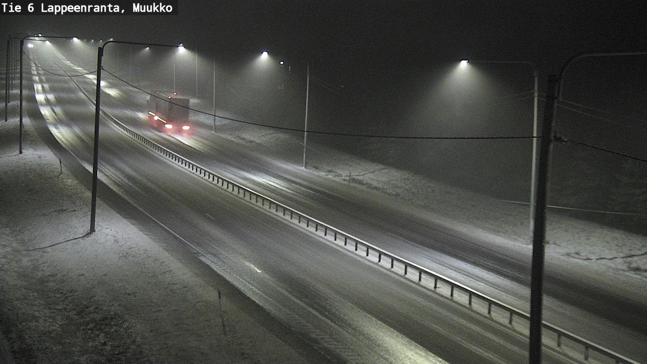 Weather Camera Image Road 6 Lappeenranta, Muukko, Lappeenranta, Etelä-Karjala