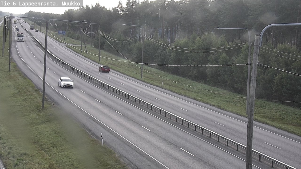 Weather Camera Image Road 6 Lappeenranta, Muukko, Lappeenranta, Etelä-Karjala