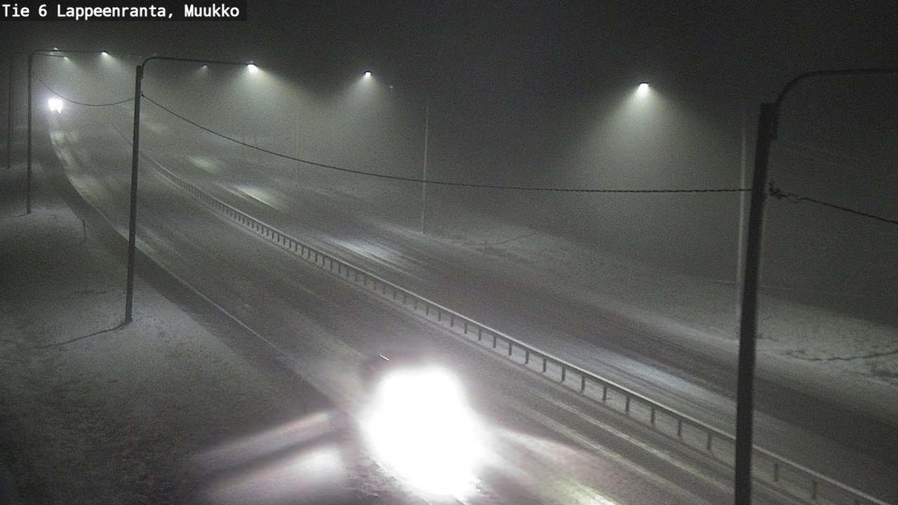 Weather Camera Image Road 6 Lappeenranta, Muukko, Lappeenranta, Etelä-Karjala