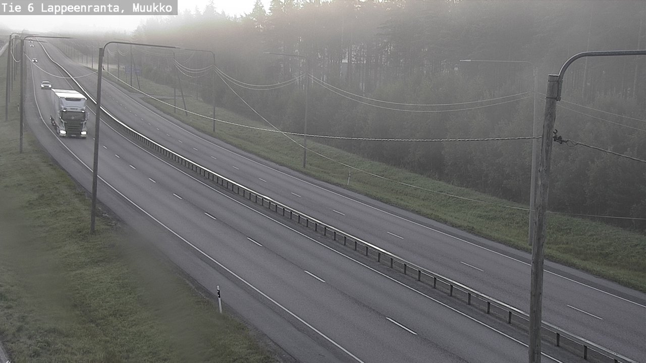 Weather Camera Image Road 6 Lappeenranta, Muukko, Lappeenranta, Etelä-Karjala
