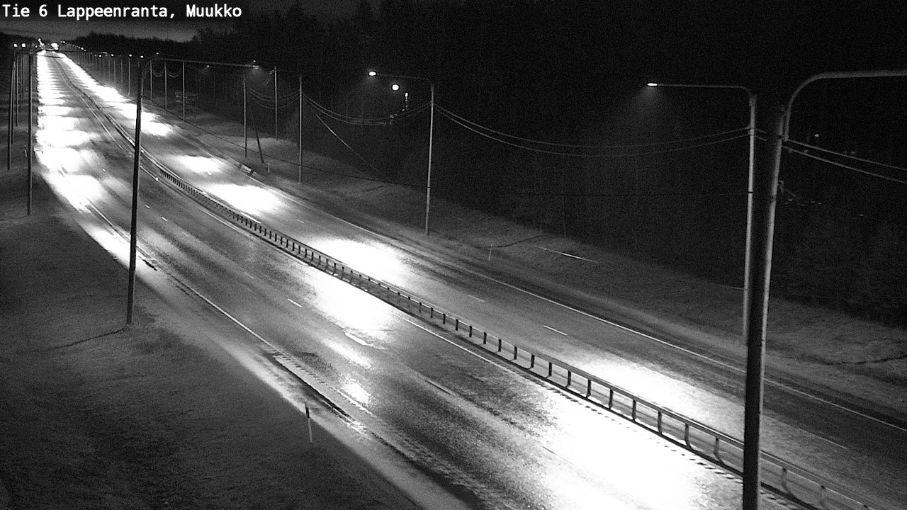 Weather Camera Image Väg 6 Villmanstrand, Muukko, Lappeenranta, Etelä-Karjala