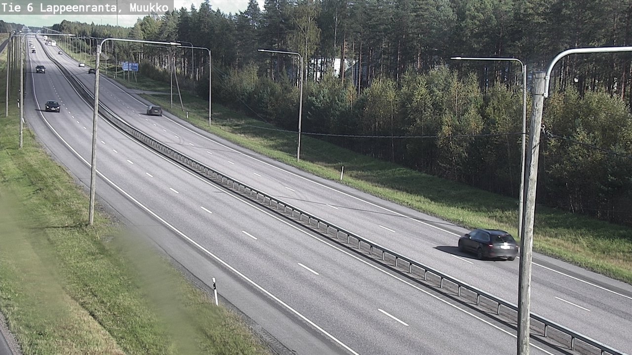 Weather Camera Image Road 6 Lappeenranta, Muukko, Lappeenranta, Etelä-Karjala