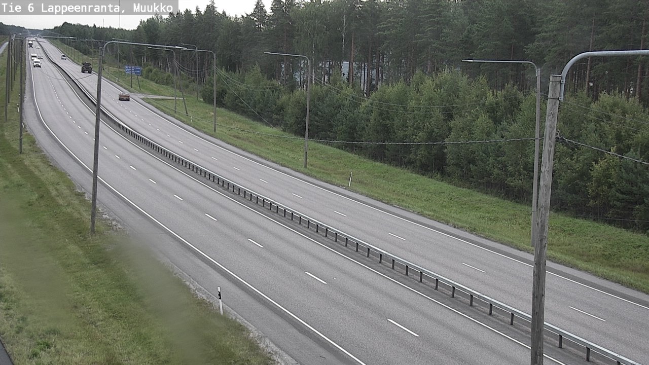 Weather Camera Image Road 6 Lappeenranta, Muukko, Lappeenranta, Etelä-Karjala