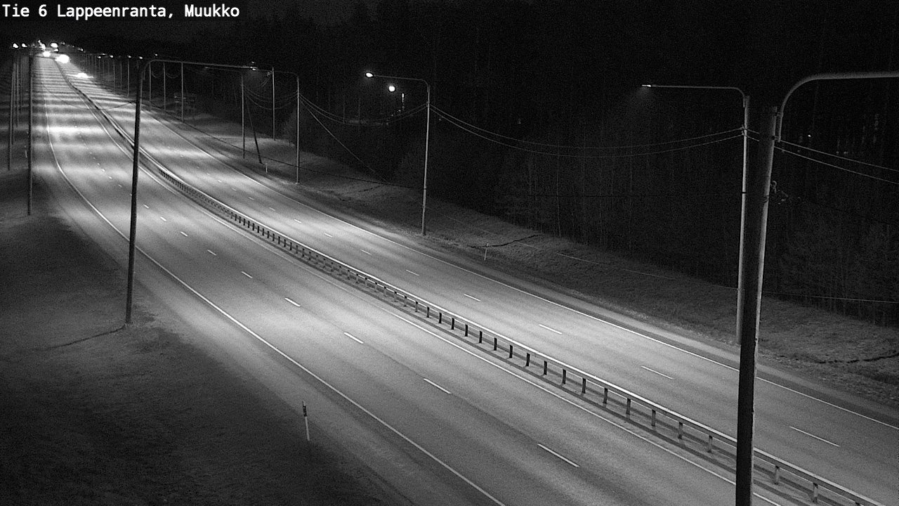 Weather Camera Image Väg 6 Villmanstrand, Muukko, Lappeenranta, Etelä-Karjala