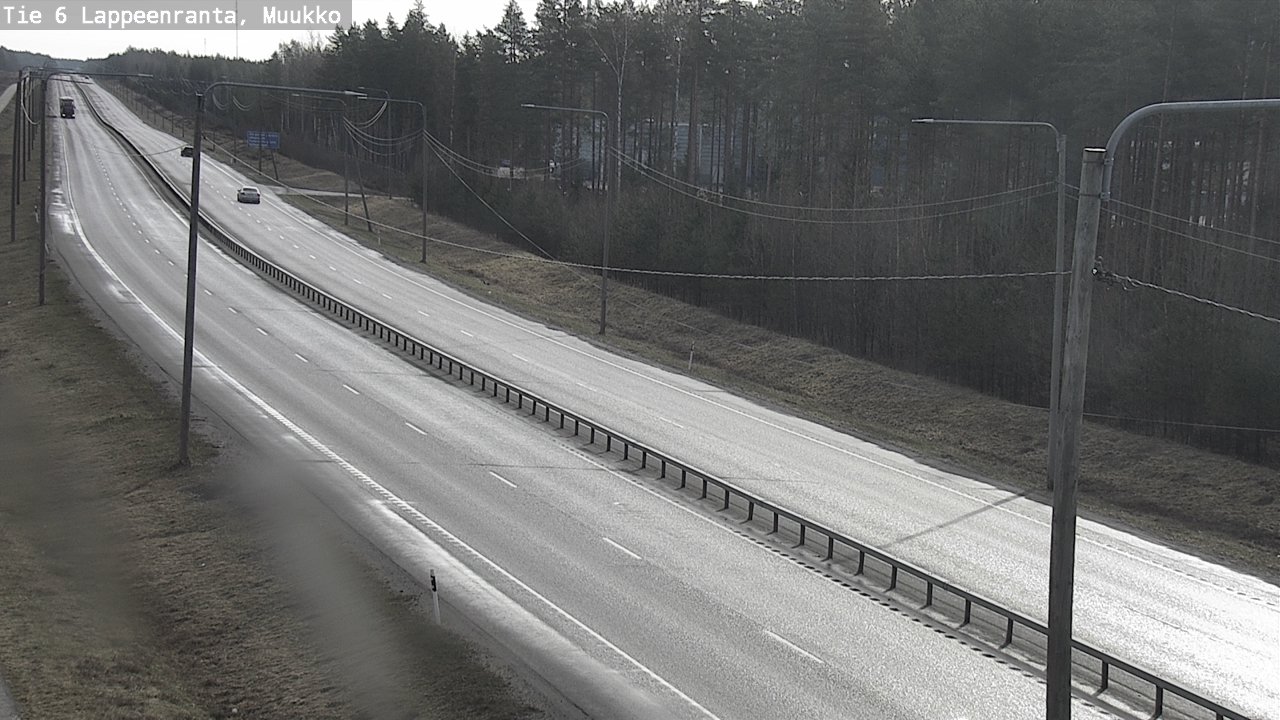 Weather Camera Image Väg 6 Villmanstrand, Muukko, Lappeenranta, Etelä-Karjala