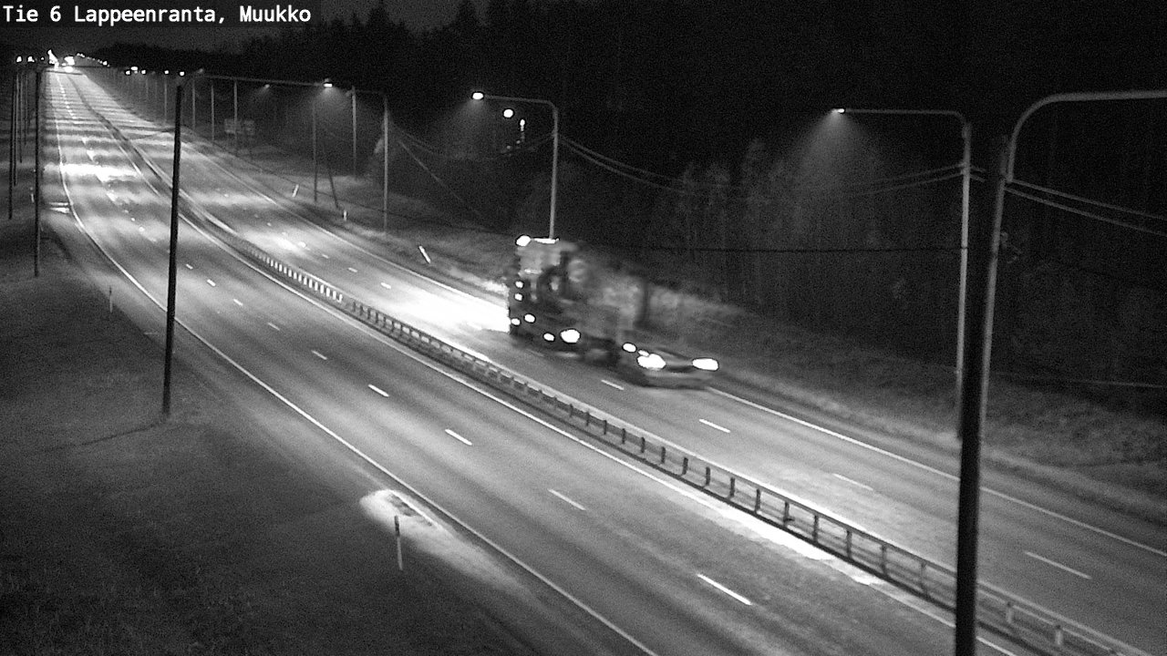 Weather Camera Image Väg 6 Villmanstrand, Muukko, Lappeenranta, Etelä-Karjala