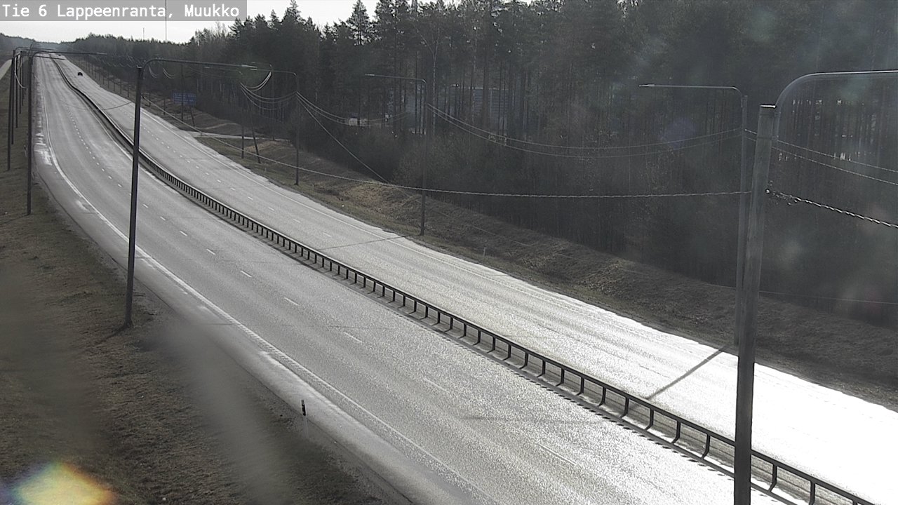 Weather Camera Image Väg 6 Villmanstrand, Muukko, Lappeenranta, Etelä-Karjala