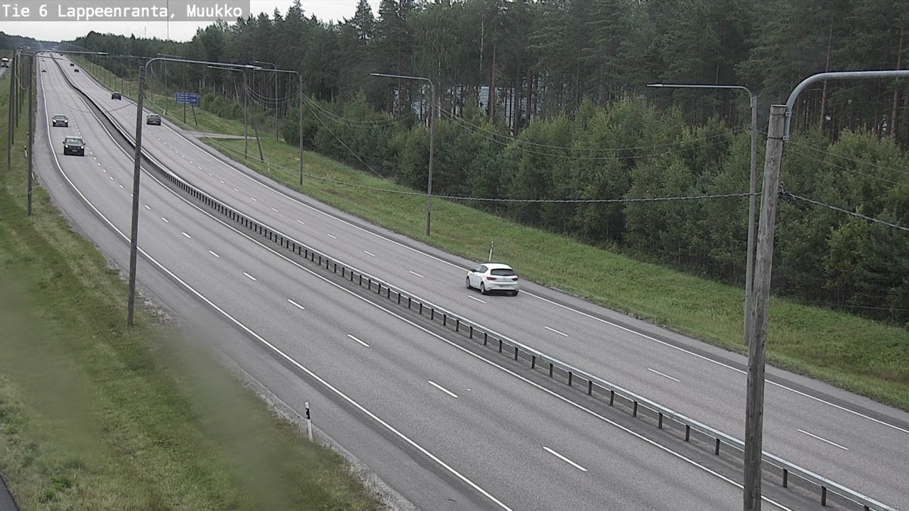 Weather Camera Image Road 6 Lappeenranta, Muukko, Lappeenranta, Etelä-Karjala