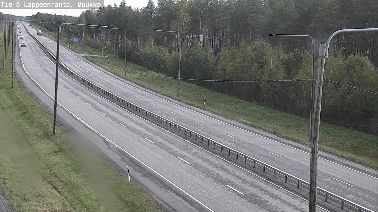 Weather Camera Image Road 6 Lappeenranta, Muukko, Lappeenranta, Etelä-Karjala